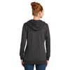 District Women's Heathered Black Lightweight Fleece Hoodie