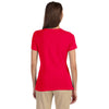 Devon & Jones Women's Red Perfect Fit Shell T-Shirt