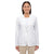 Devon & Jones Women's White Perfect Fit Shawl Collar Cardigan