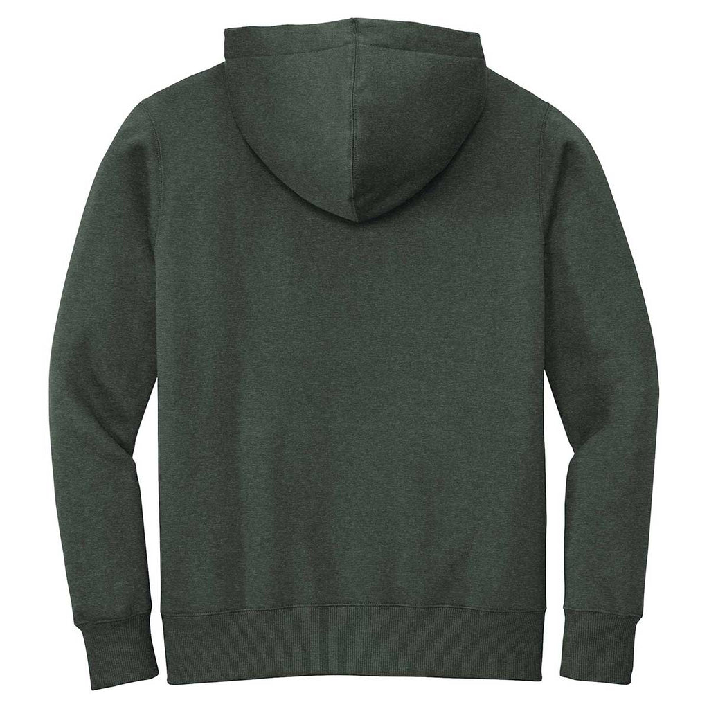 District Men's Heathered Forrest Green Perfect Weight Fleece Hoodie