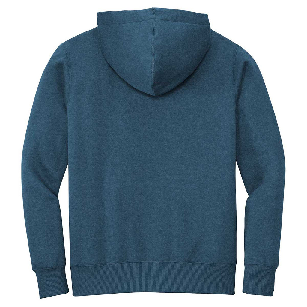 District Men's Heathered Poseidon Blue Perfect Weight Fleece Hoodie