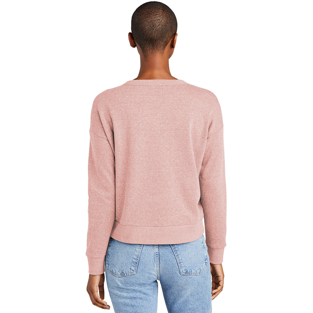 District Women's Blush Frost Perfect Tri Fleece V-Neck Sweatshirt