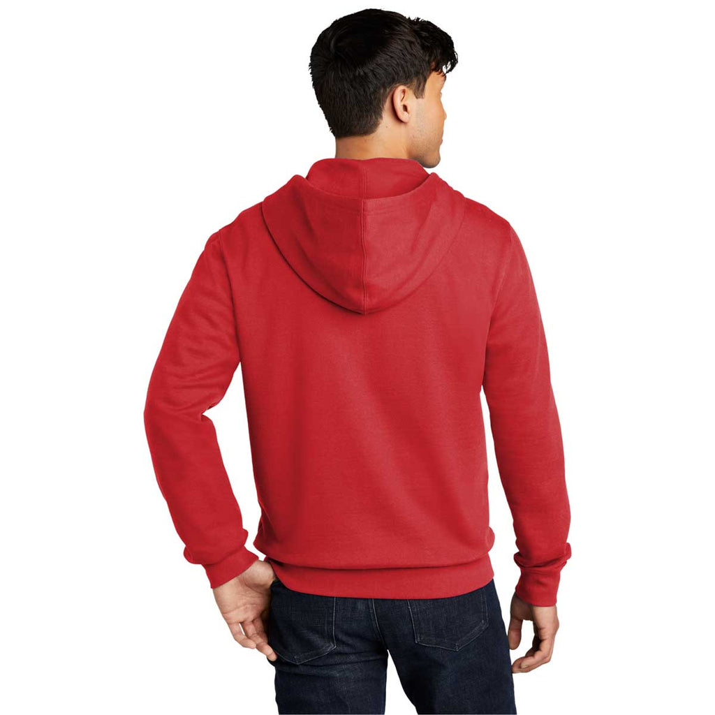 District Men's Classic Red V.I.T. Fleece Full-Zip Hoodie