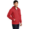 District Men's Classic Red V.I.T. Fleece Full-Zip Hoodie