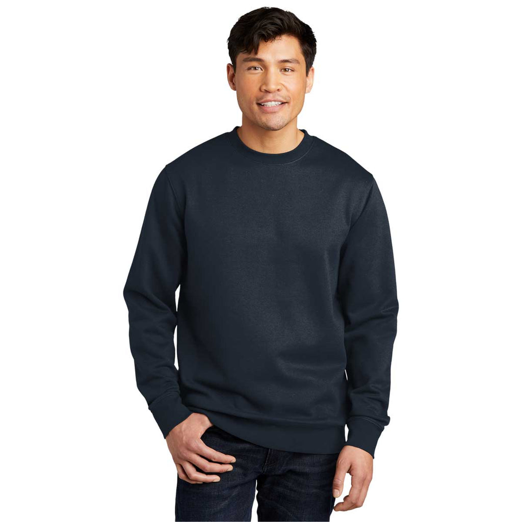 District Men's New Navy V.I.T. Fleece Crew