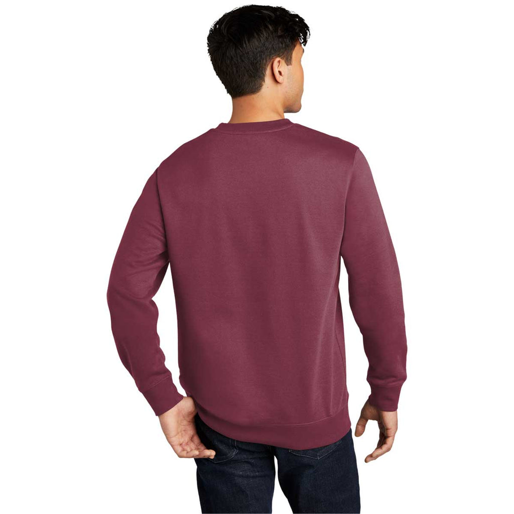 District Men's Plum V.I.T. Fleece Crew