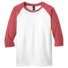 District Youth Heathered Red/White Very Important 3/4-Sleeve Tee