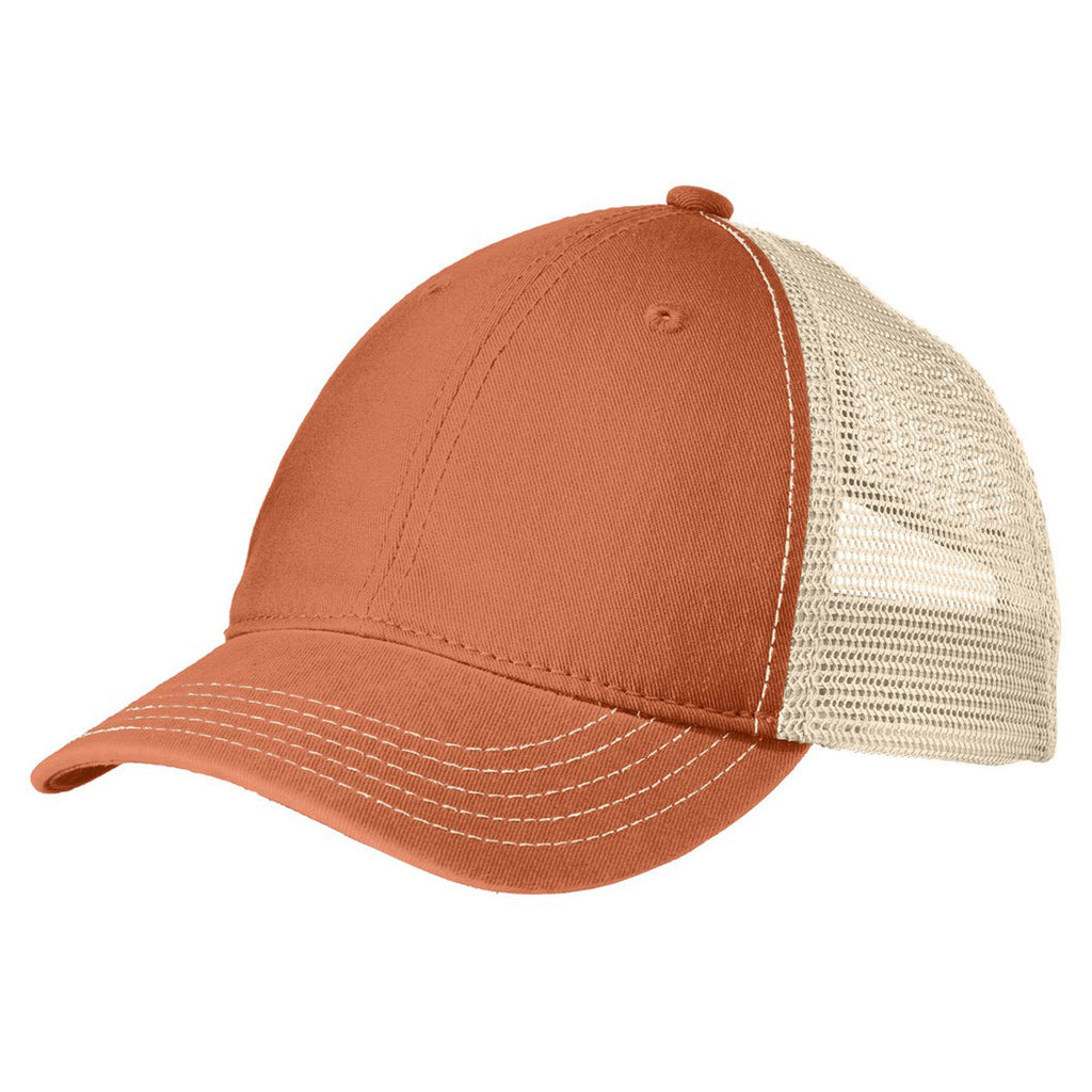 District Burnt Orange/Stone Super Soft Mesh Back Cap