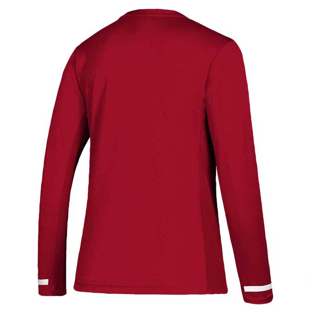 adidas Women's Power Red/White Team 19 Long Sleeve Jersey