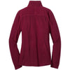 Eddie Bauer Women's Black Cherry Quarter-Zip Grid Fleece Pullover