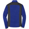 Eddie Bauer Men's Sapphire/Grey Steel Full-Zip Sherpa Fleece Jacket