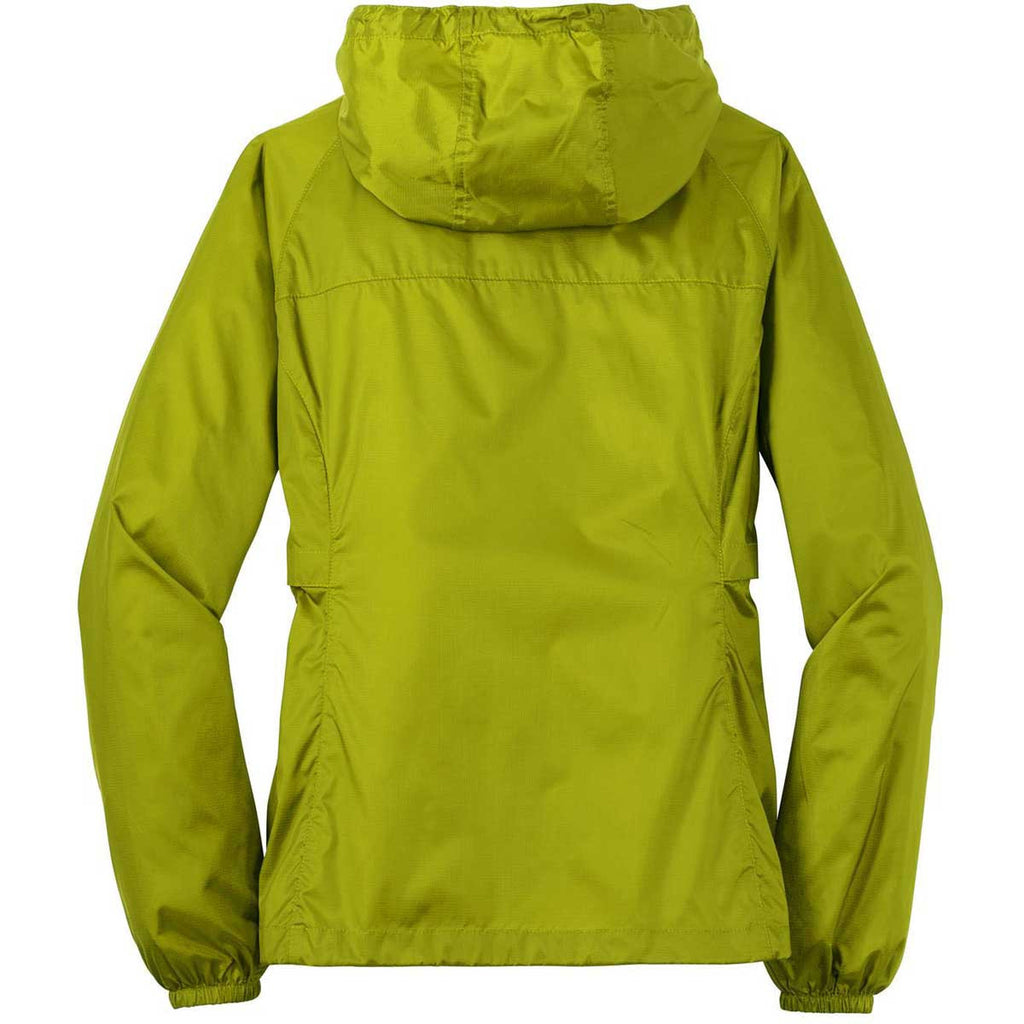 Eddie Bauer Women's Pear Green Packable Wind Jacket