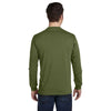 Econscious Men's Olive Organic Cotton Classic Long-Sleeve T-Shirt
