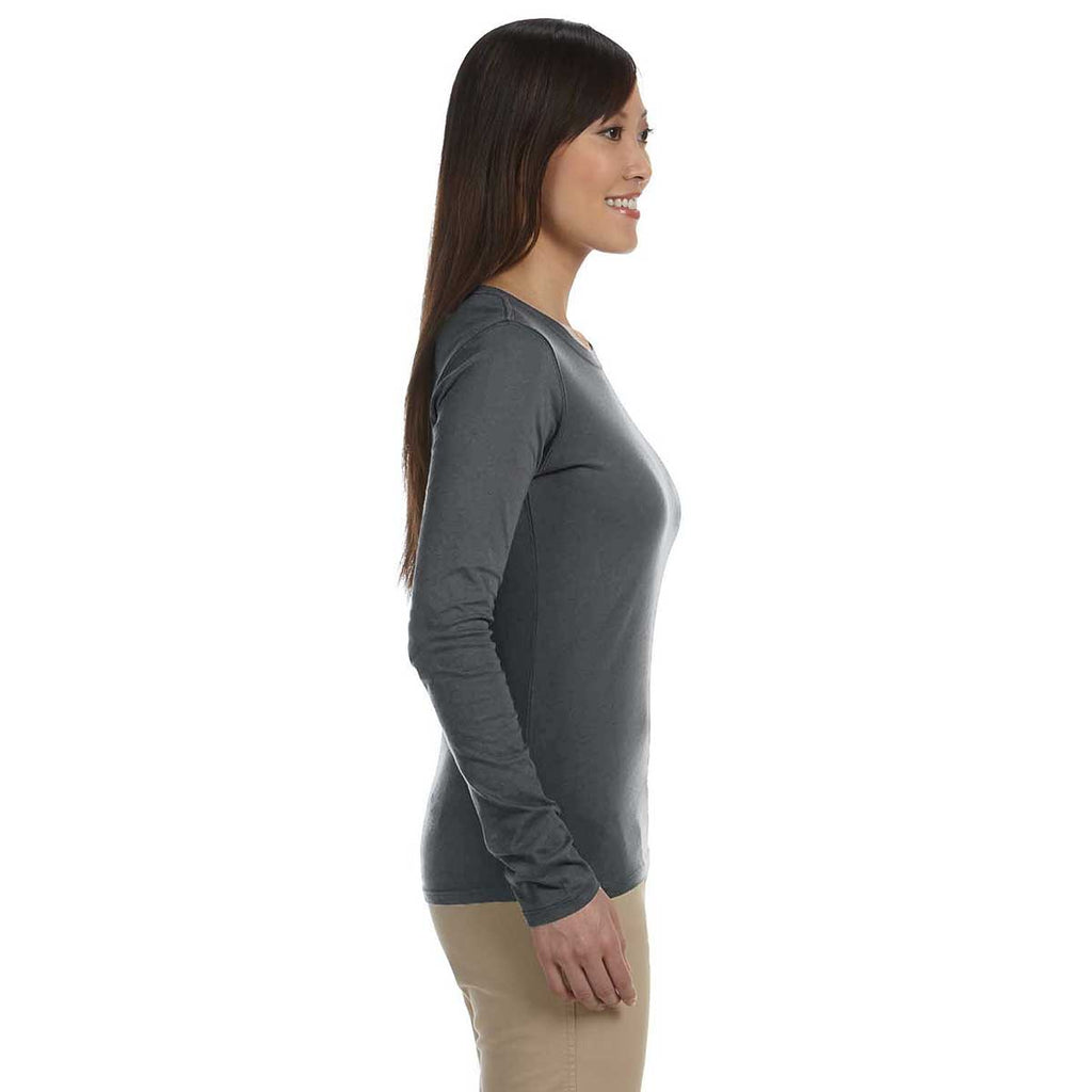 Econscious Women's Charcoal Organic Cotton Classic Long-Sleeve T-Shirt