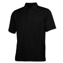 BAW Men's Black Eco Cool Tek Short Sleeve Polo