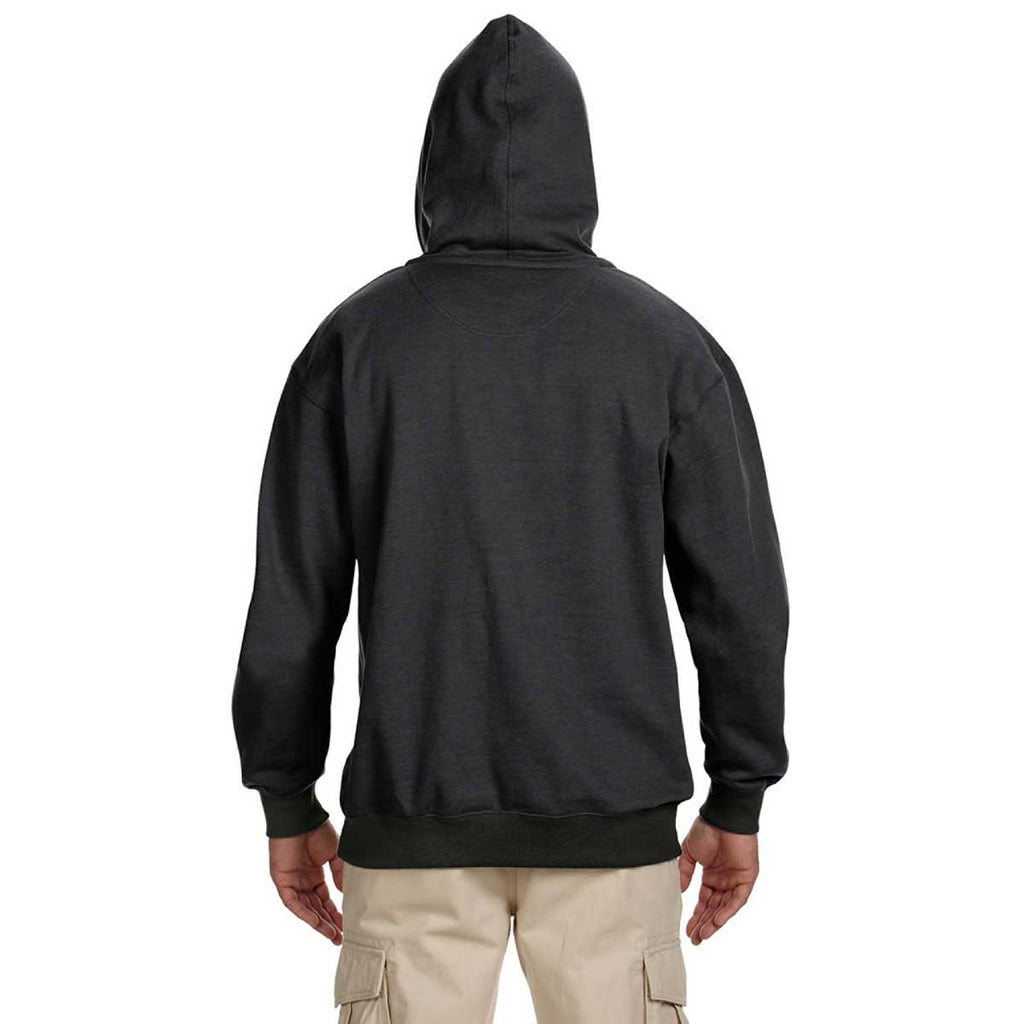 Econscious Men's Charcoal Adult Organic/Recycled Heathered Fleece Pullover Hoodie
