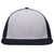 Pacific Headwear Silver/Navy/Navy Premium M2 Performance Trucker FlexFit Cap