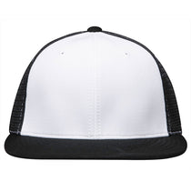 Pacific Headwear White/Black/Black Premium M2 Performance Trucker FlexFit Cap