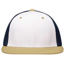 Pacific Headwear White/Navy/Vegas Premium M2 Performance Trucker FlexFit Cap
