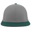 Pacific Headwear Silver/Dark Green Premium A/C2 Performance FlexFit Cap