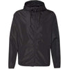 Independent Trading Co. Unisex Black Light Weight Windbreaker Zip Jacket