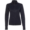 Independent Trading Co. Women's Black Poly-Tech Full-Zip Track Jacket