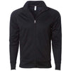 Independent Trading Co. Unisex Black/Black Poly-Tech Full-Zip Track Jacket