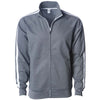Independent Trading Co. Unisex Gunmetal Heather Poly-Tech Full-Zip Track Jacket