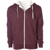 Independent Trading Co. Unisex Burgundy Heather Sherpa-Lined Hooded Sweatshirt
