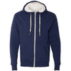 Independent Trading Co. Unisex Navy Heather Sherpa-Lined Hooded Sweatshirt