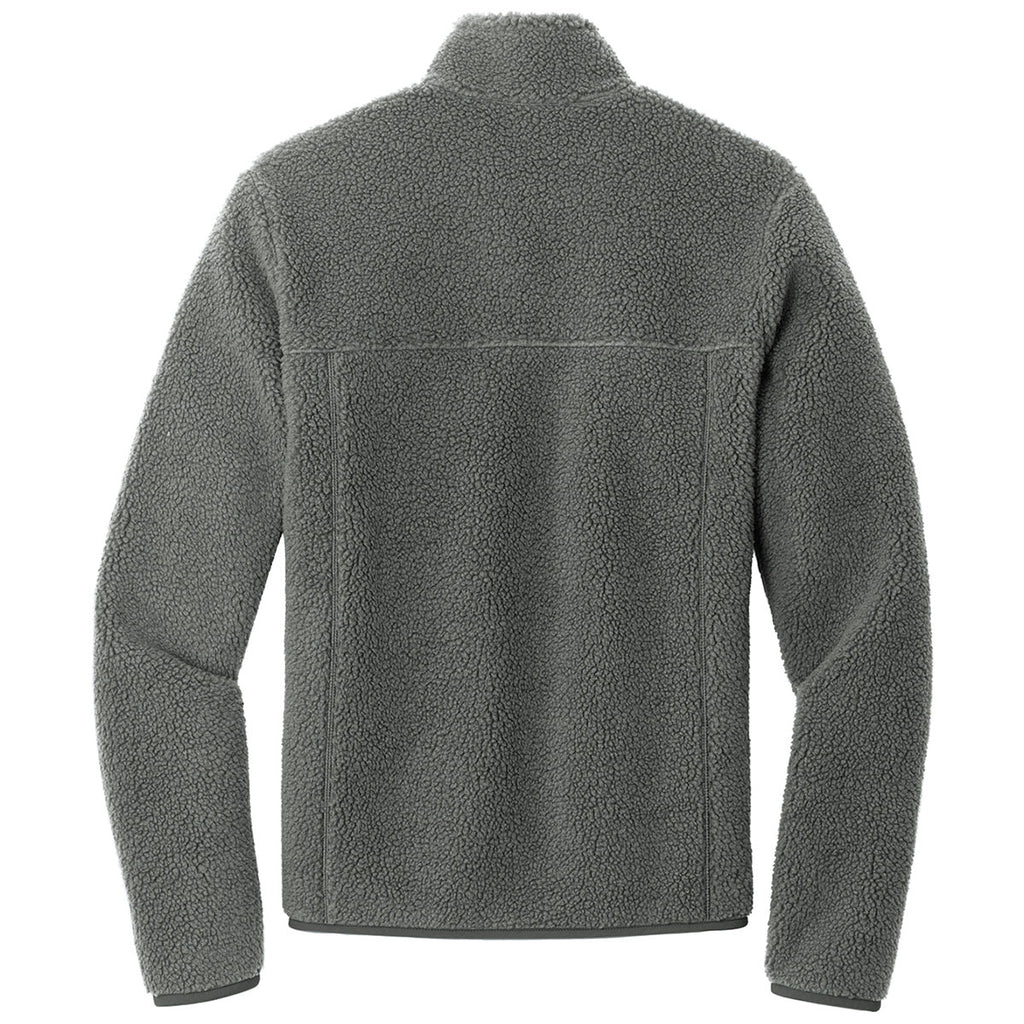 Port Authority Men's Grey Steel Camp Fleece Snap Pullover