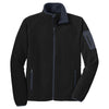 Port Authority Men's Black/Battleship Grey Enhanced Value Fleece Full-Zip Jacket