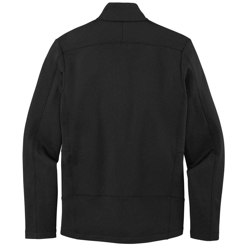 Port Authority Men's Deep Black Grid Fleece Jacket