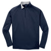 Sport-Tek Men's Navy/Silver Sport-Wick 1/4-Zip Fleece Pullover