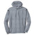 Sport-Tek Men's Grey Heather/Black Tech Fleece Colorblock Hooded Sweatshirt