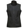 Stormtech Women's Black Heather Avalanche Full Zip Fleece Vest