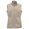 Stormtech Women's Oatmeal Heather Avalanche Full Zip Fleece Vest