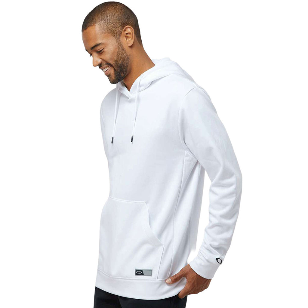 Oakley Men's White Team Issue Hydrolix Hooded Sweatshirt