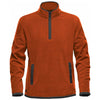 Stormtech Men's Burnt Orange/Graphite Shasta Tech Fleece Quarter Zip