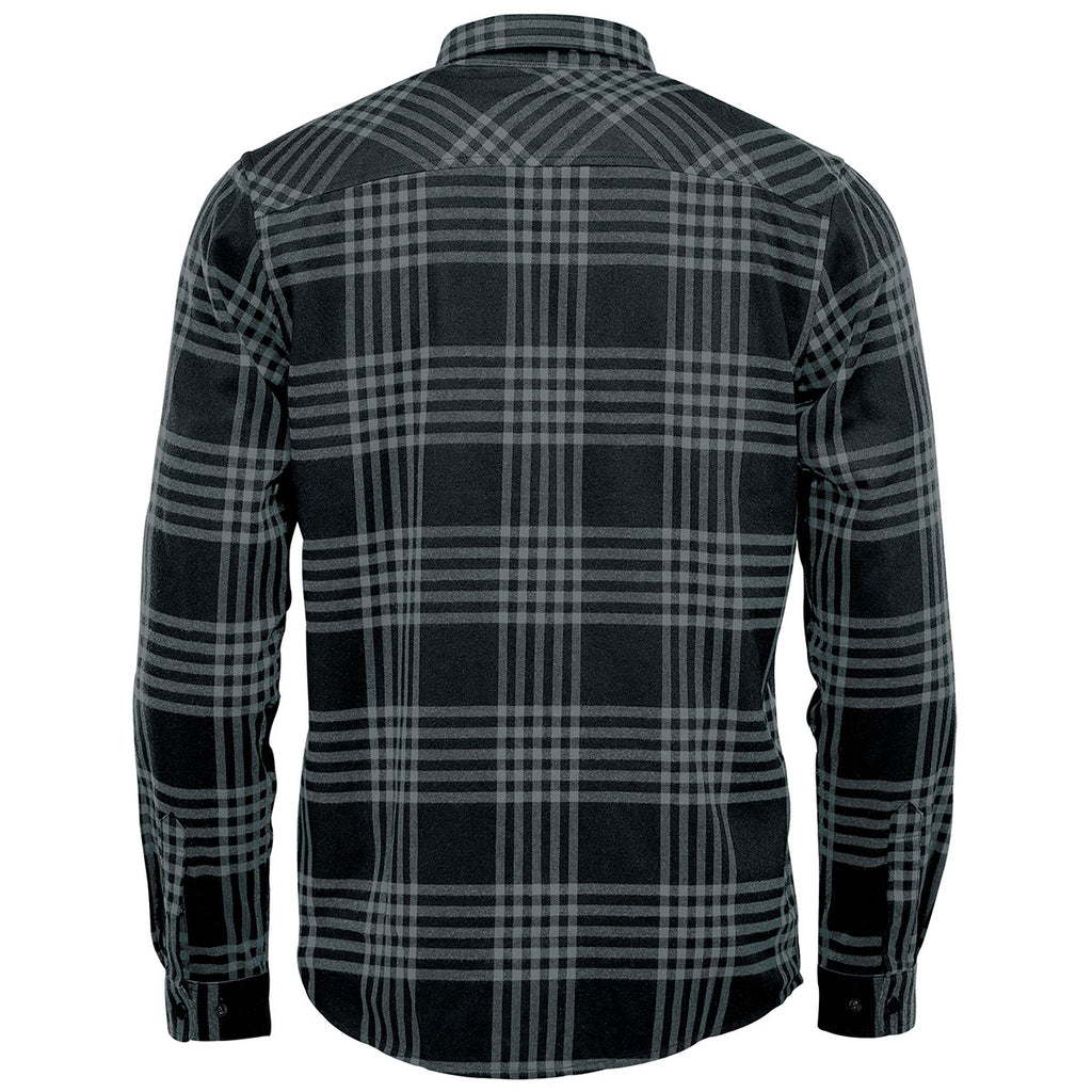Stormtech Men's Carbon/ Black Santa Fe Long Sleeve Shirt