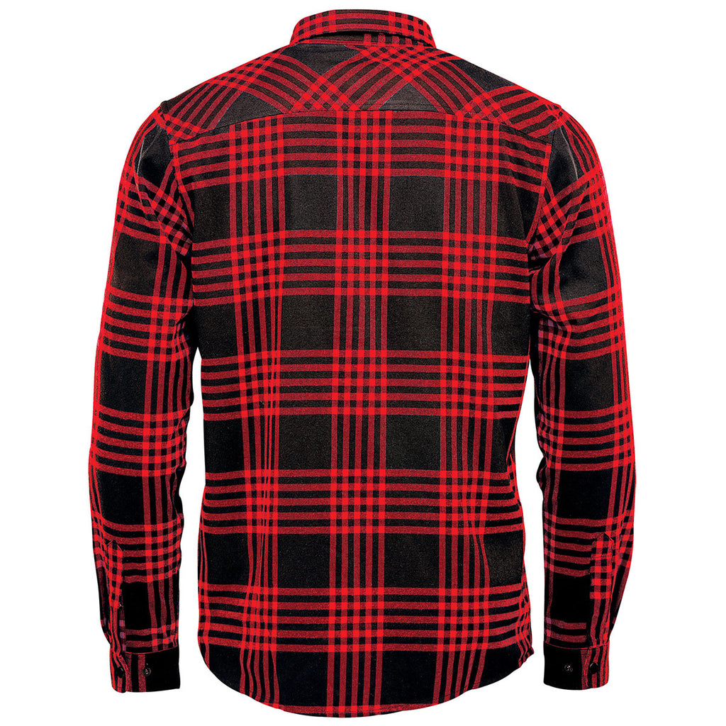 Stormtech Men's Red/Black Santa Fe Long Sleeve Shirt