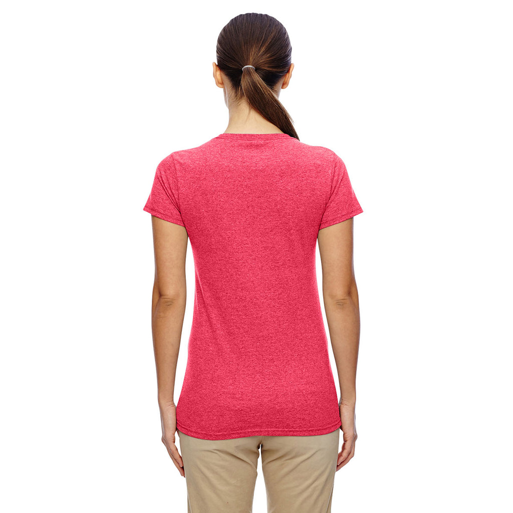 Gildan Women's Heather Red 5.3 oz. T-Shirt