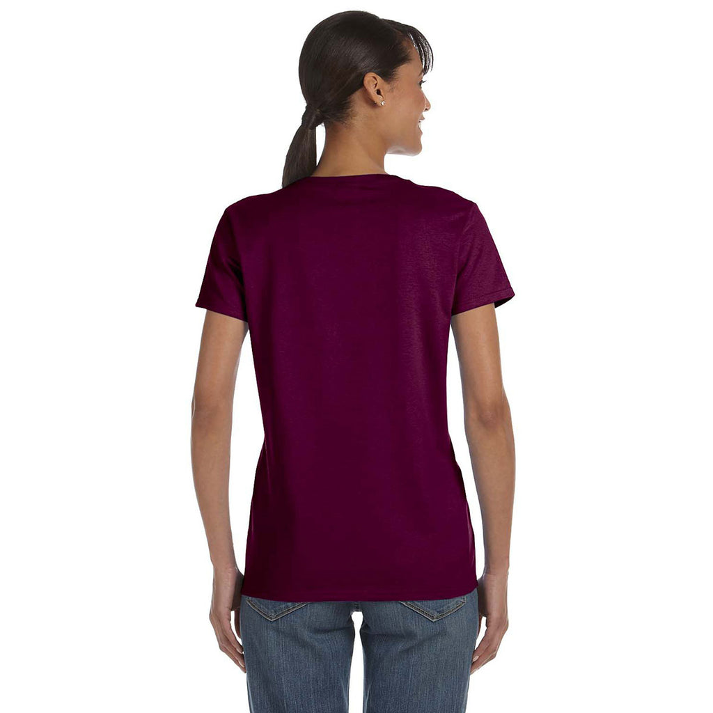 Gildan Women's Maroon 5.3 oz. T-Shirt