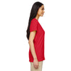 Gildan Women's Red 5.3 oz. V-Neck T-Shirt