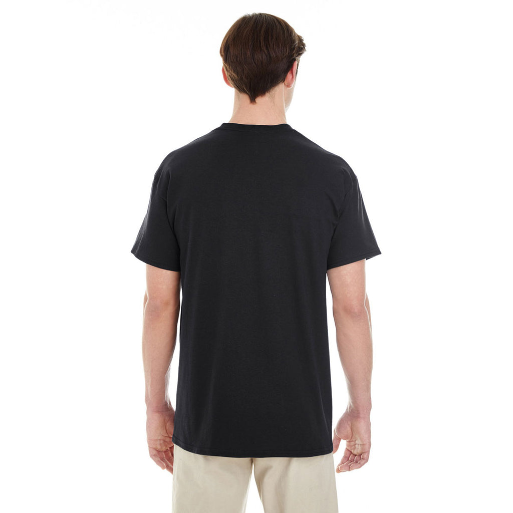 Gildan Men's Black Heavy Cotton 5.3 oz. Pocket T-Shirt