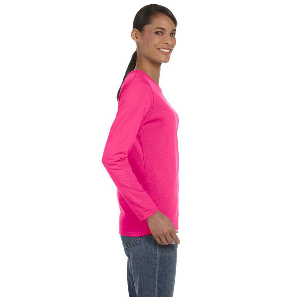 Gildan Women's Heliconia Heavy Cotton 5.3 oz. Long-Sleeve T-Shirt