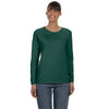 Gildan Women's Forest Green Heavy Cotton 5.3 oz. Long-Sleeve T-Shirt