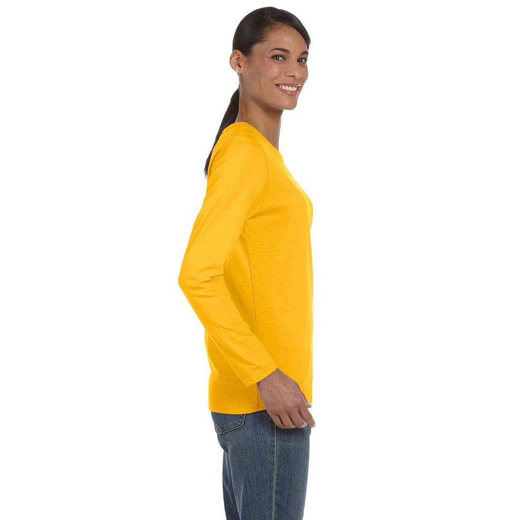 Gildan Women's Gold Heavy Cotton 5.3 oz. Long-Sleeve T-Shirt