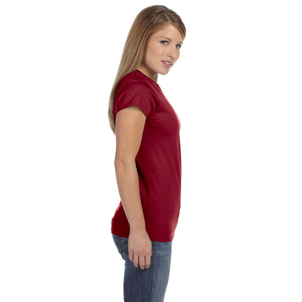 Gildan Women's Antique Cherry Red Softstyle 4.5 oz. Fitted T-Shirt