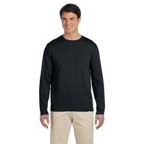 Gildan Men's Black Softstyle 4.5 oz. Long-Sleeve T-Shirt